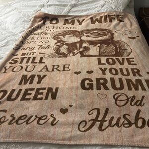 Charming Beige and Brown Throw Blanket